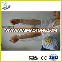 Disposable Transparent PE plastic oversleeve cover wholesale cheap disposable arm sleeve cover