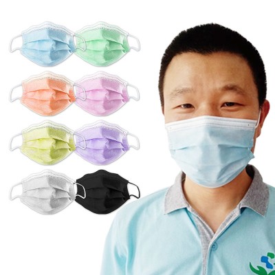 Surgical Face Mask 3 Ply 50pcs Earloop Non Woven 3 Ply Medical Facemask Nose Blue Surgical Disposable Mask